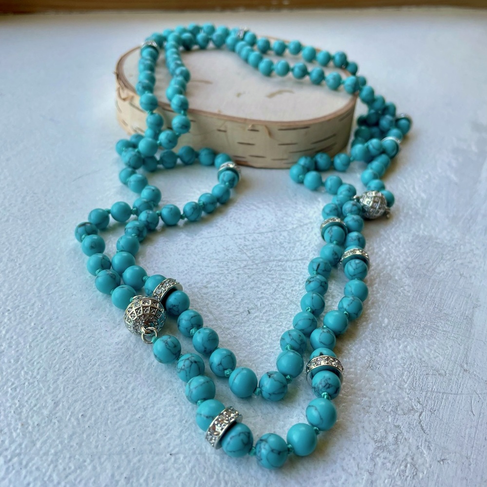 Chloe + Isabel Convertible Turquoise Pearl Necklace & Bracelet